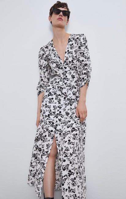 Zara white flower dress clearance