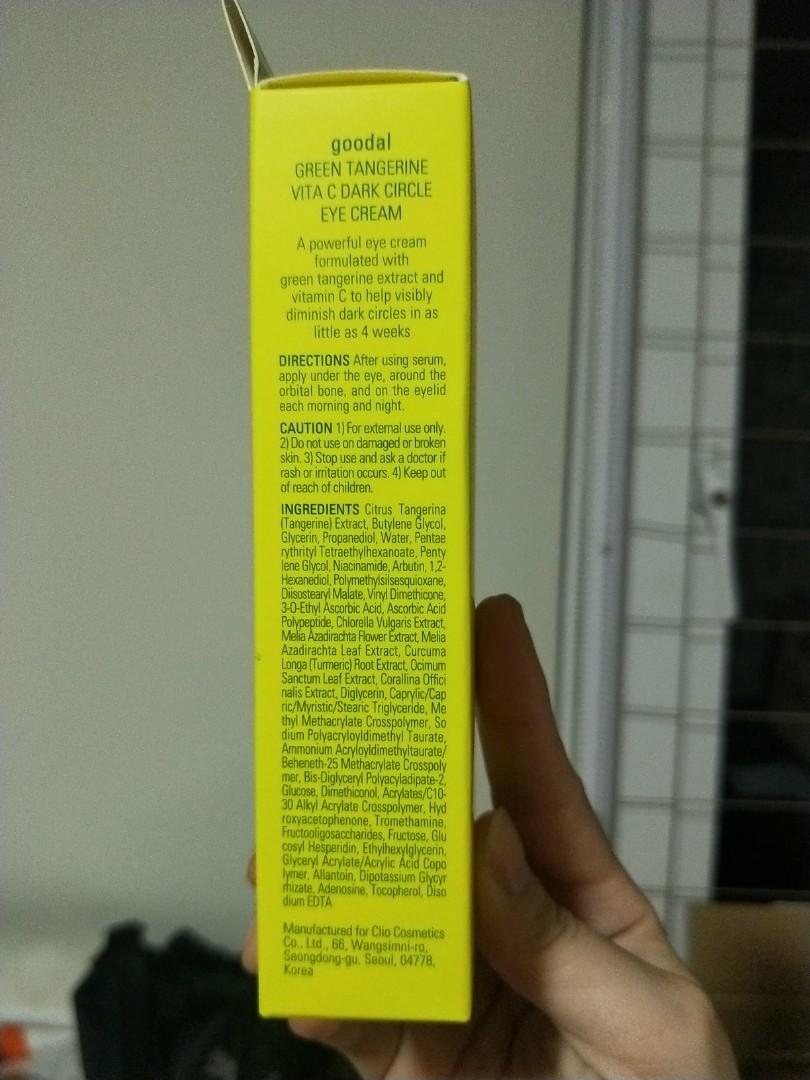 goodal green tangerine vita c dark circle eye cream