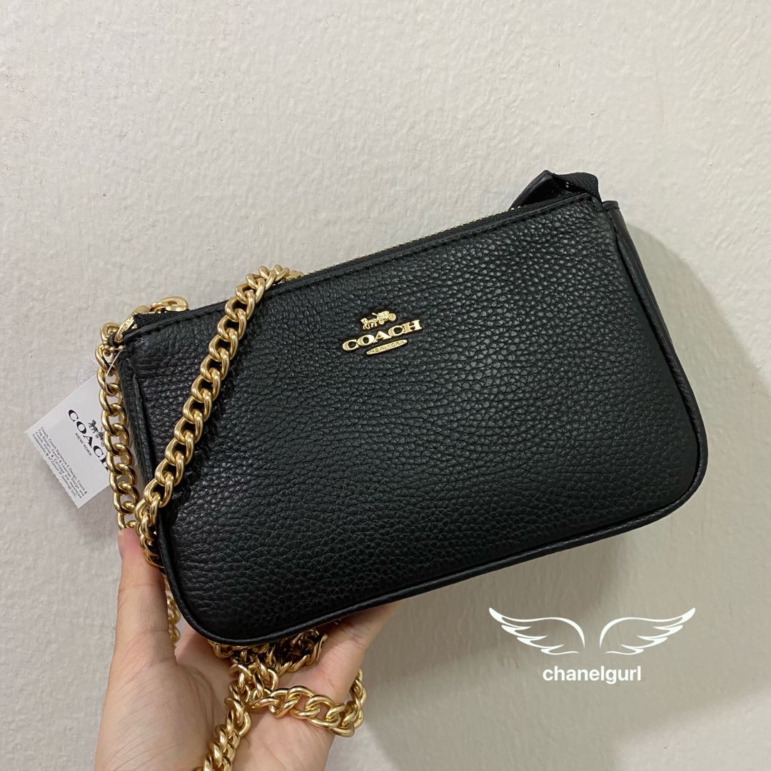 1️⃣ Ready Stock KL 😍 Hot Coach Nolita Black Chain Mini Bag, Women's  Fashion, Bags & Wallets, Purses & Pouches on Carousell