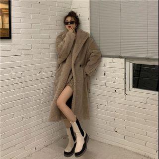 🔥現貨特價🔥雙面絨中長款絨呢大衣