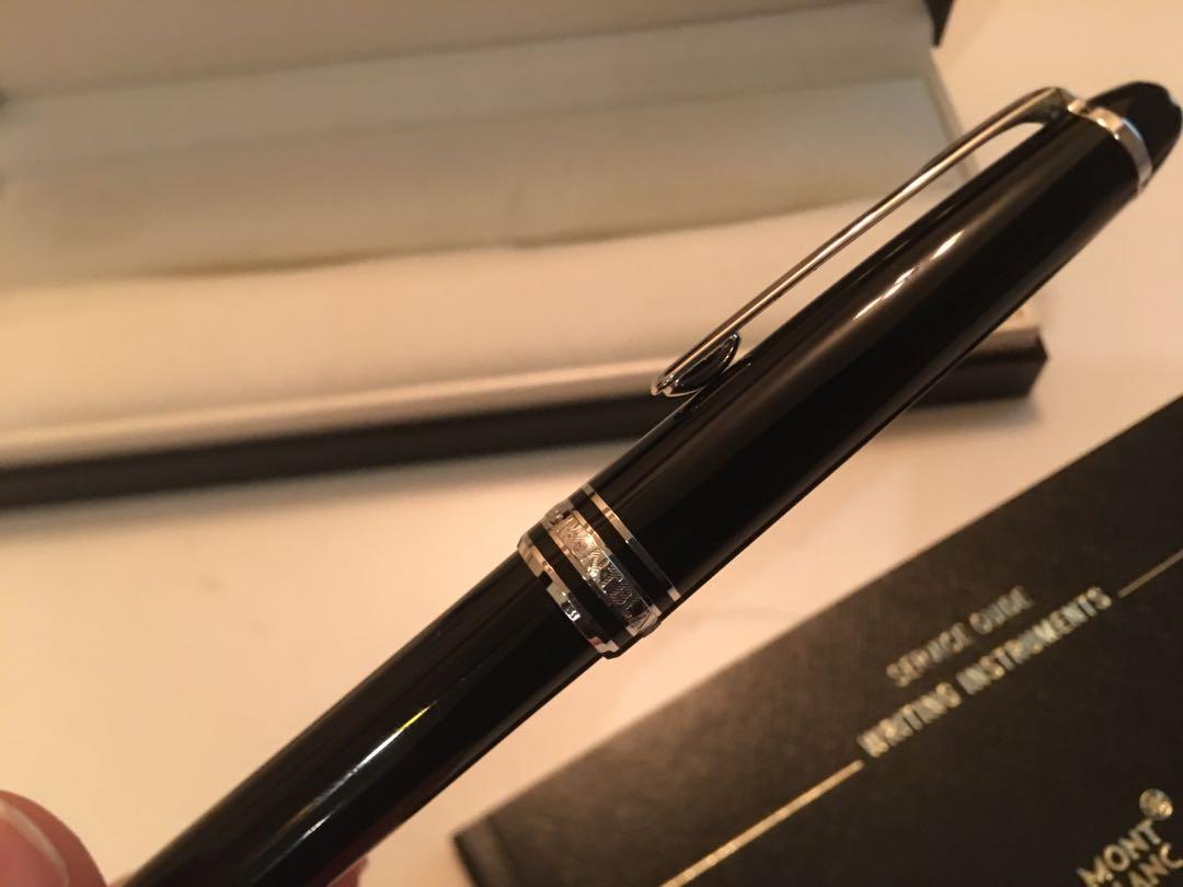 平賣全新Montblanc 萬寶龍大師傑作(大班) 鍍鉑金經典原子筆