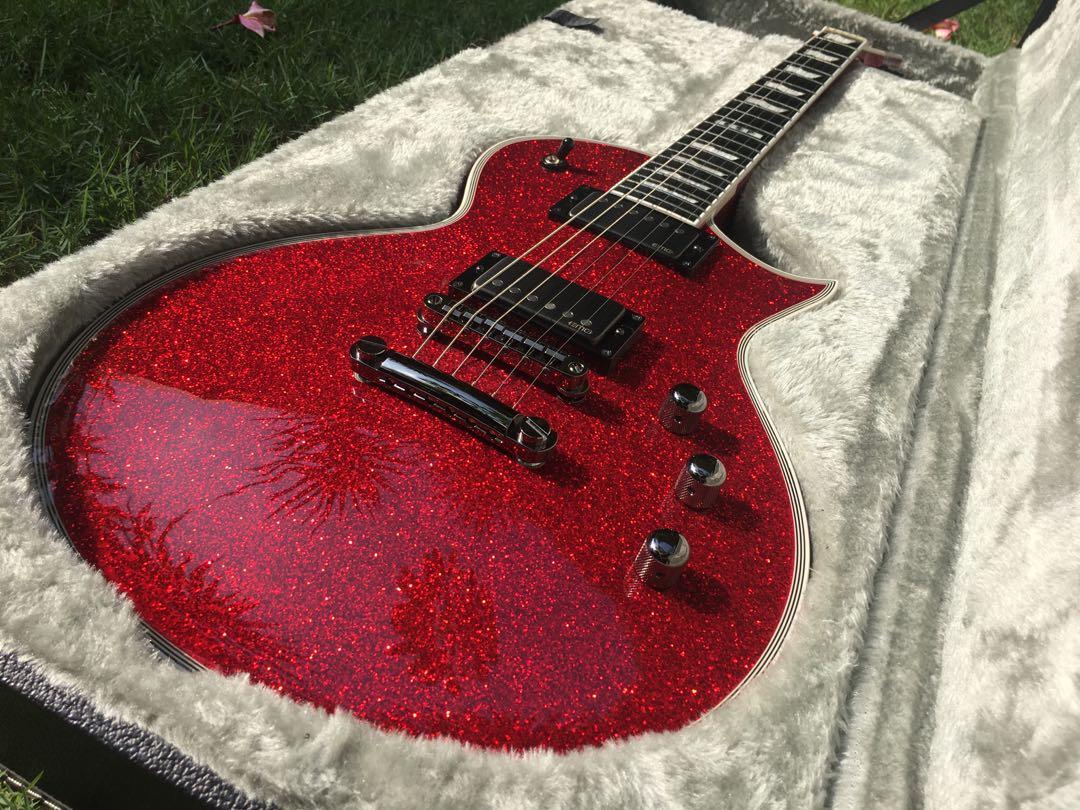 ❤️❤️❤️   ESP E-II EC Eclipse DB Double Bound Red Sparkle   ❤️❤️❤️🔥Made In  Japan 🇯🇵 🔥 Electric guitar like LTD Jackson Ibanez Schecter PRS Suhr  Musicman