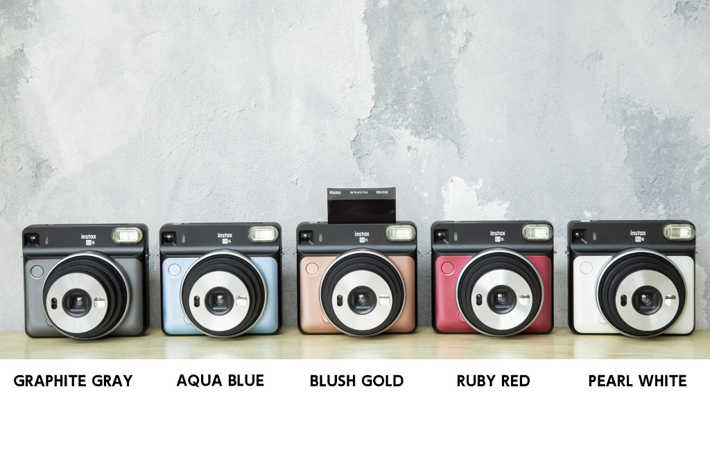 SQ6 Fujifilm Instax Square Instant Film Camera Graphite BLUSH GOLD Open box