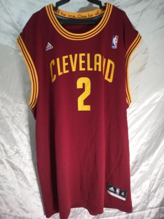 Adidas Boys Red Cleveland Cavaliers Kyrie Irving #2 NBA Basketball Jersey  Size L