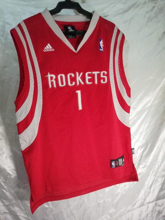 Authentic White Tracy McGrady #1 Houston Rockets Adidas Throwback Jersey S  M L