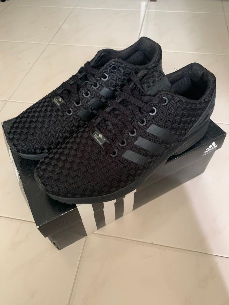 Adidas zx flux triple black x Footlocker collab