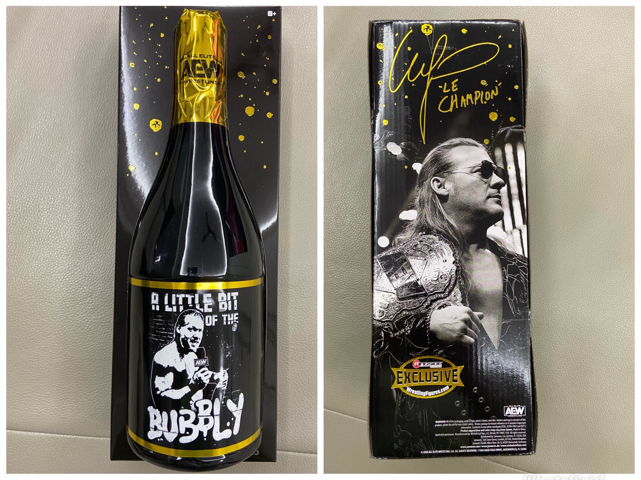 AEW Chris Jericho “bottle Of Bubbly” Figure New In Box 海外 即決-