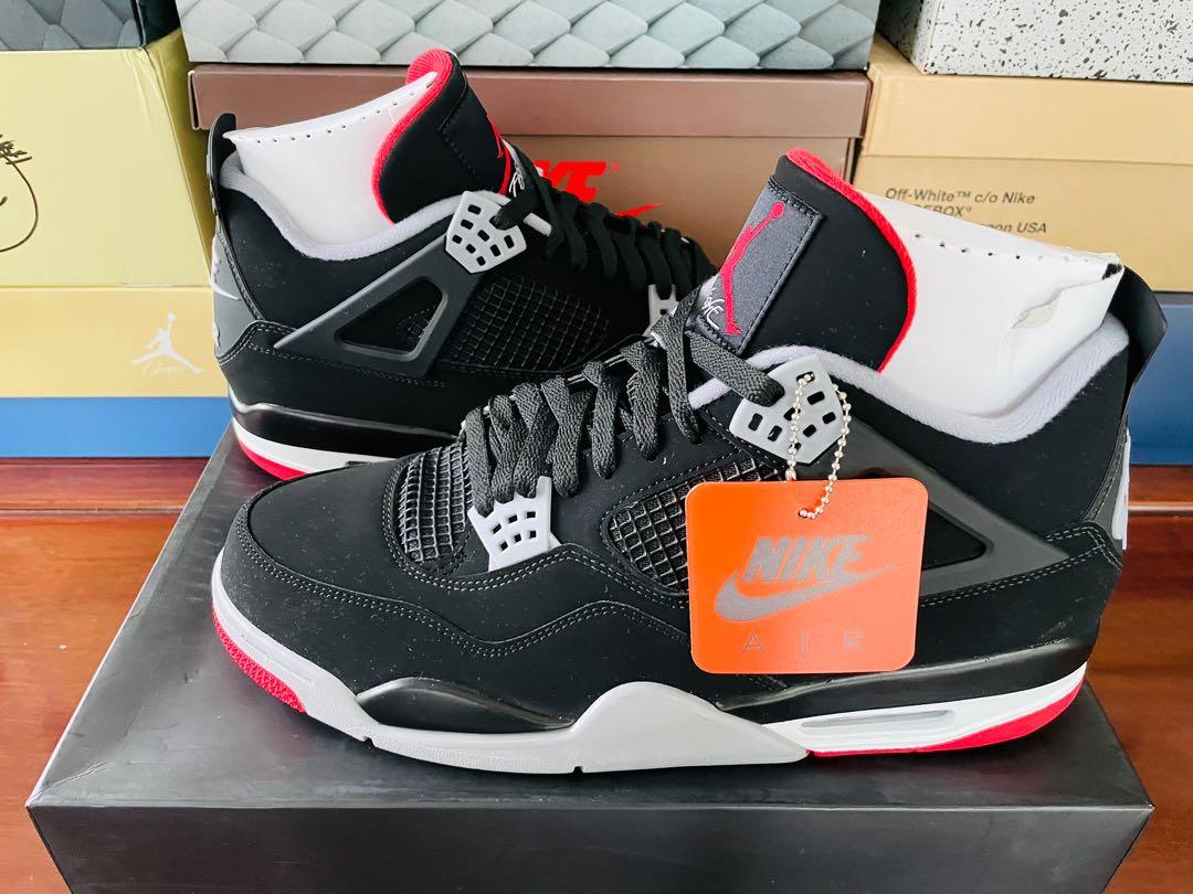 Jordan retro 4 bred size 13 best sale