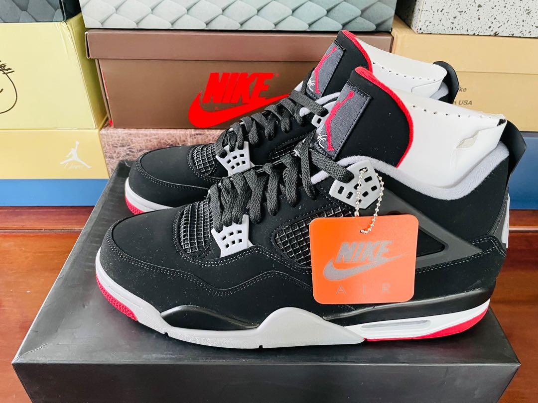 Jordan retro 4 bred size 13 hot sale
