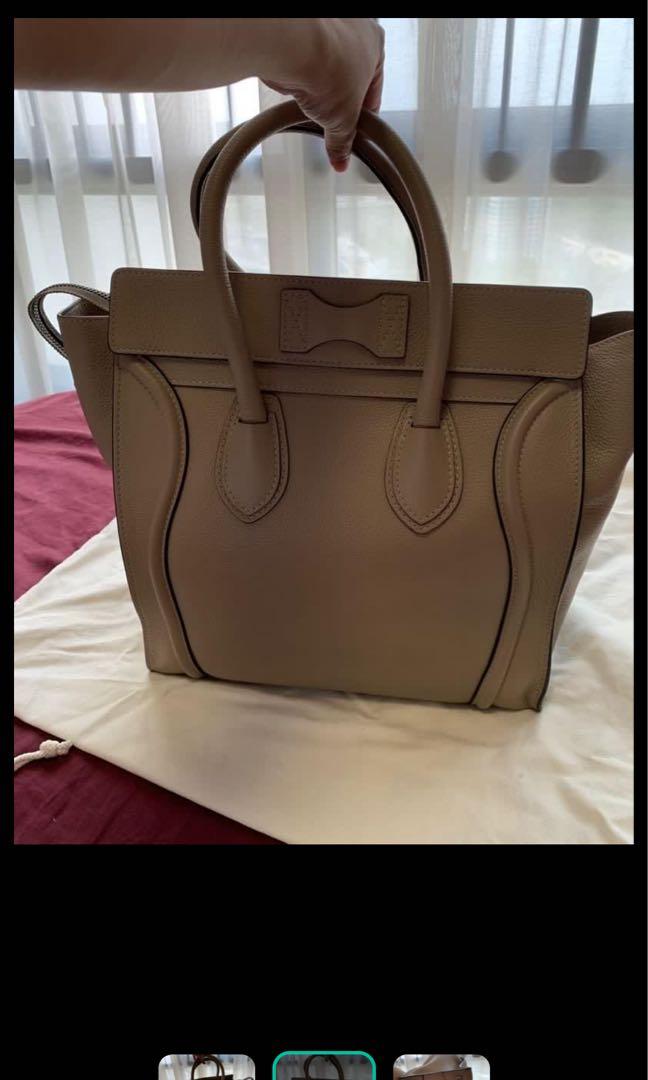 Celine mini store luggage dune