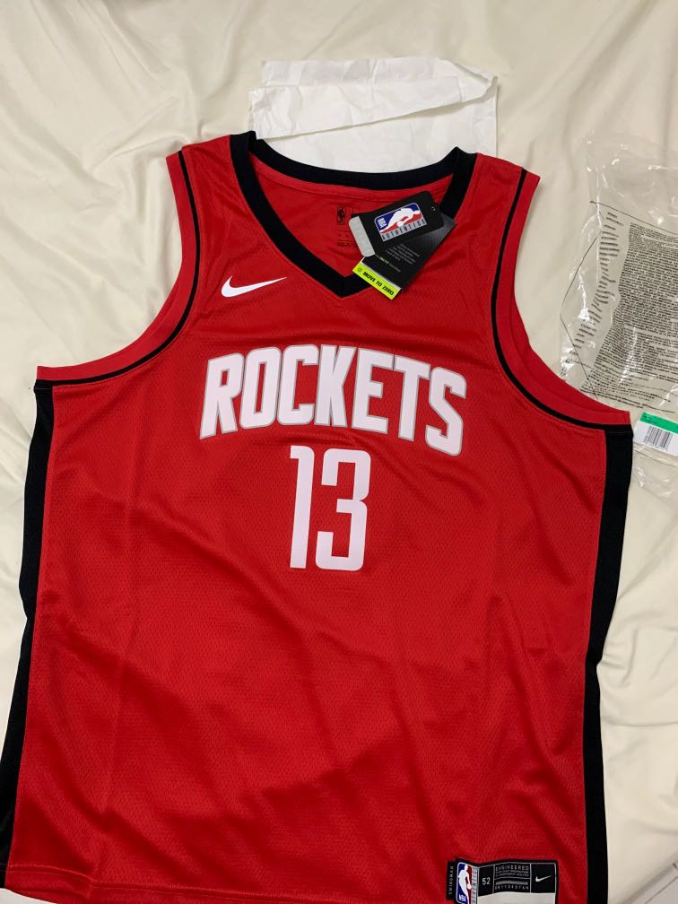 Harden hot sale red jersey