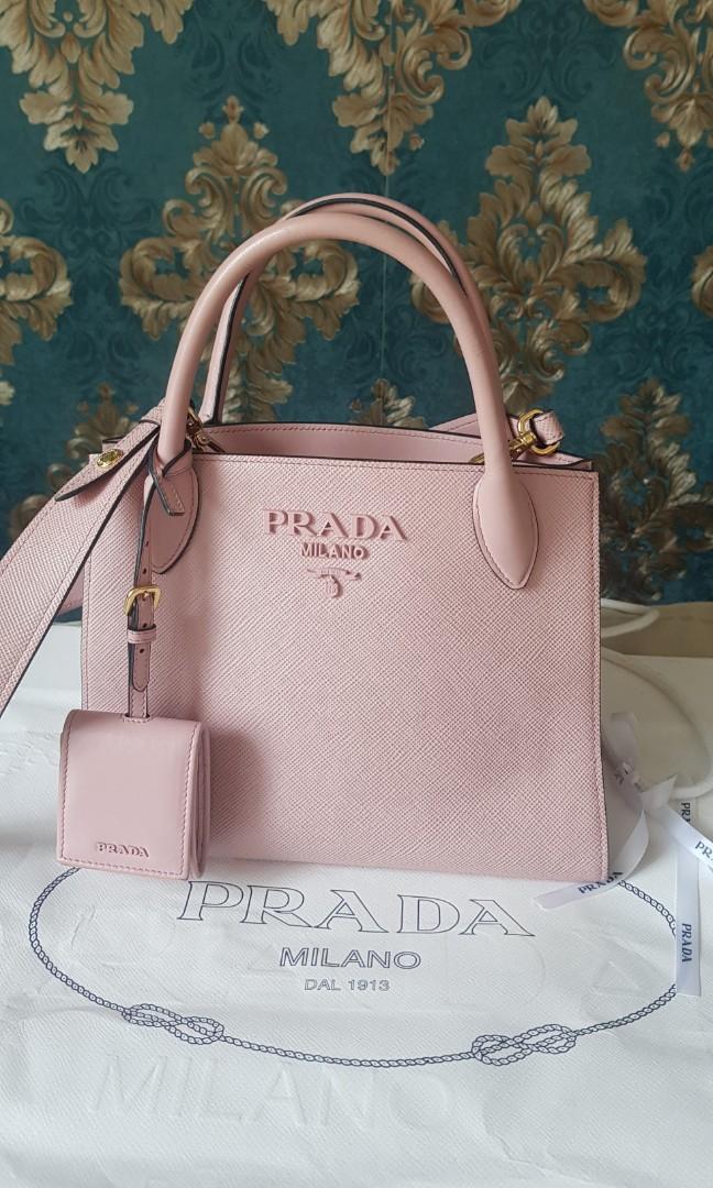 Authentic Prada Handbag In Light Etoupe | eBay