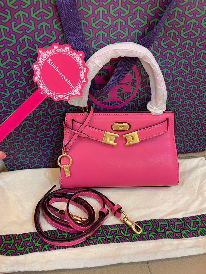 Lee radziwill petite leather mini bag Tory Burch Pink in Leather - 27943021