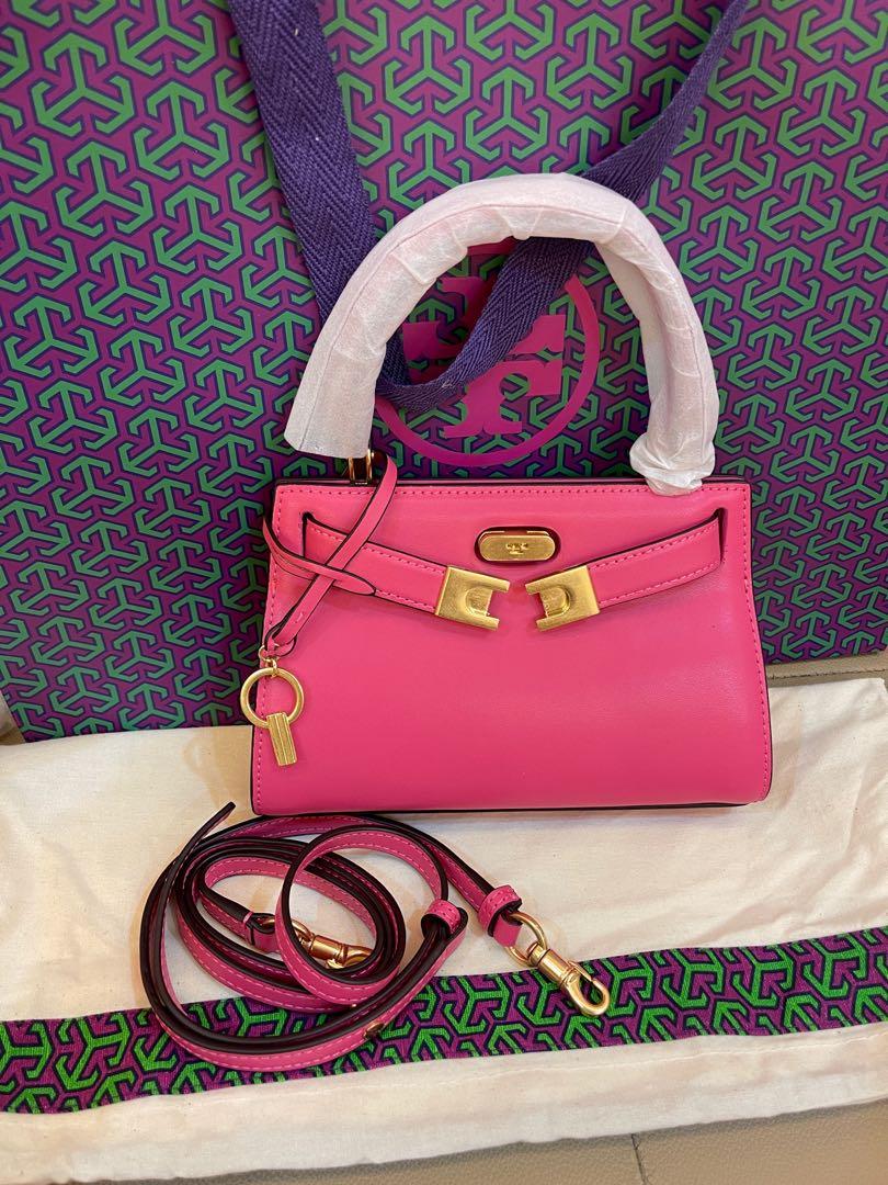Authentic Tory Burch Burch mini petite in crazy pink Lee radziwill bag,  Women's Fashion, Bags & Wallets, Purses & Pouches on Carousell
