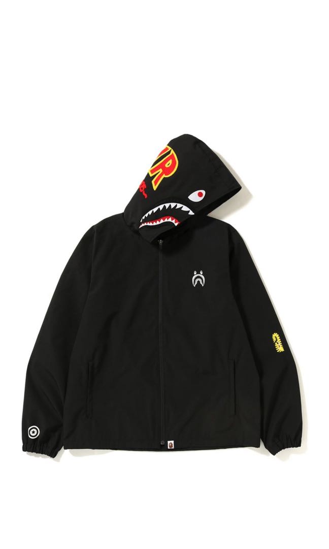 BAPE shark hoodie Jacket Black Men s Fashion Tops Sets