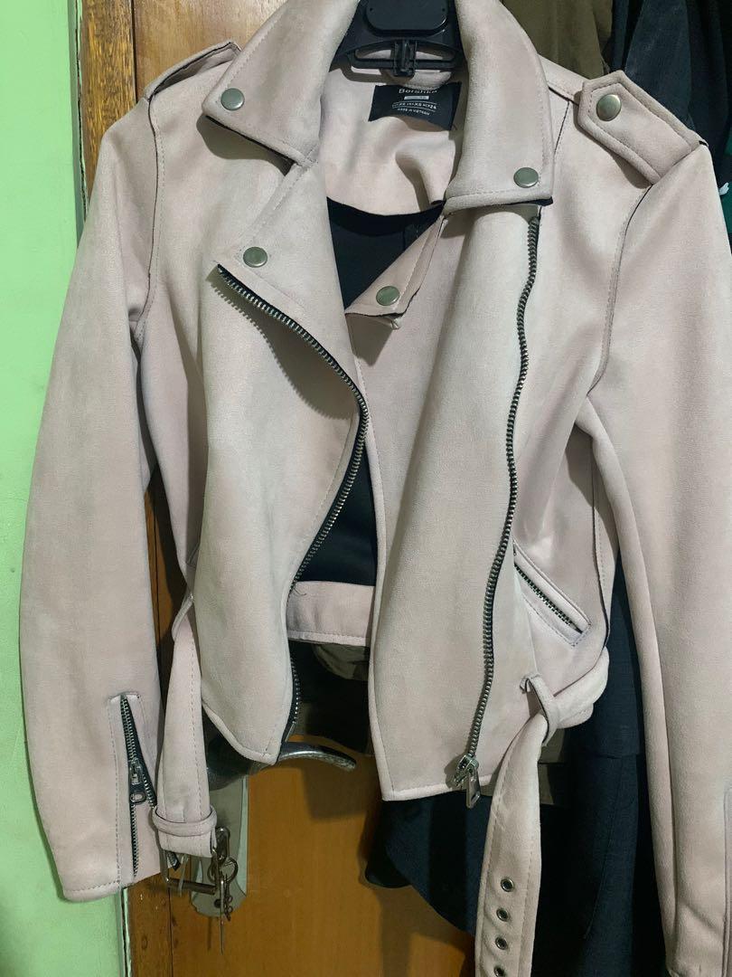 leather jacket bershka