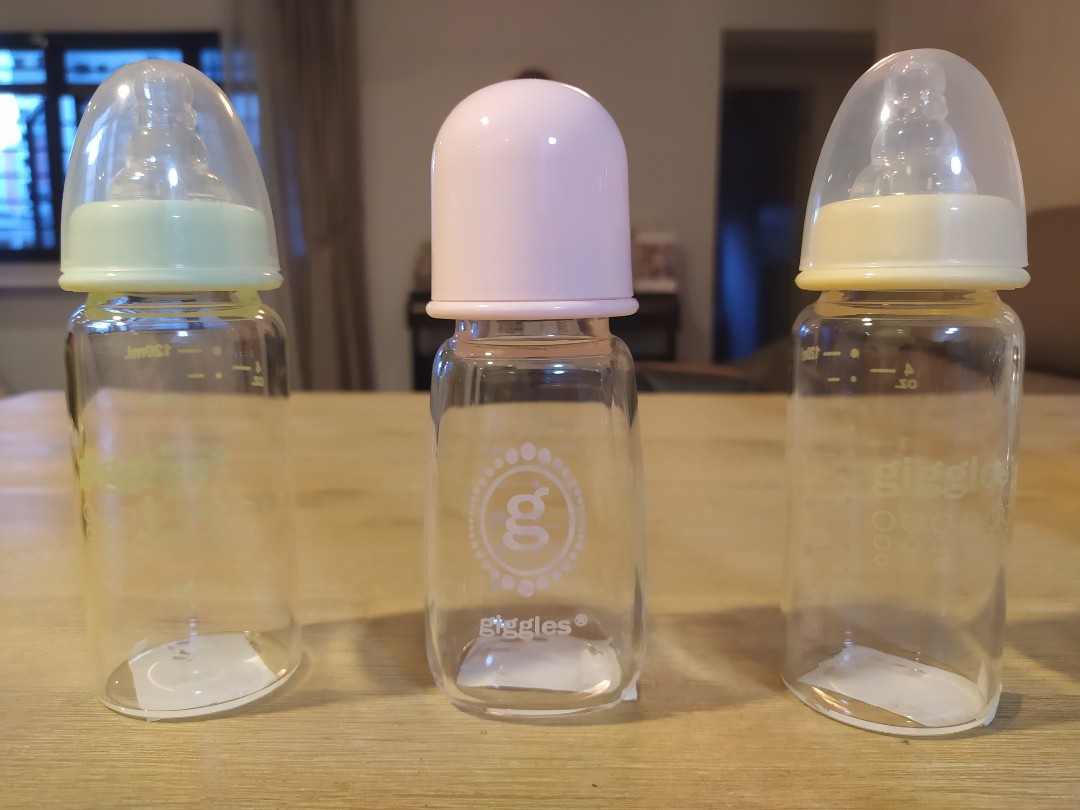 Giggles glass sale feeding bottle