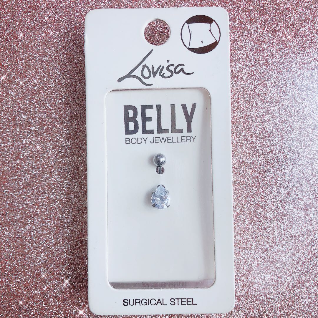 BNIB Lovisa Diamante Navel Belly stud