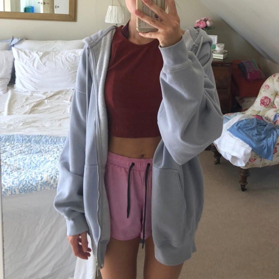Periwinkle carla hoodie top