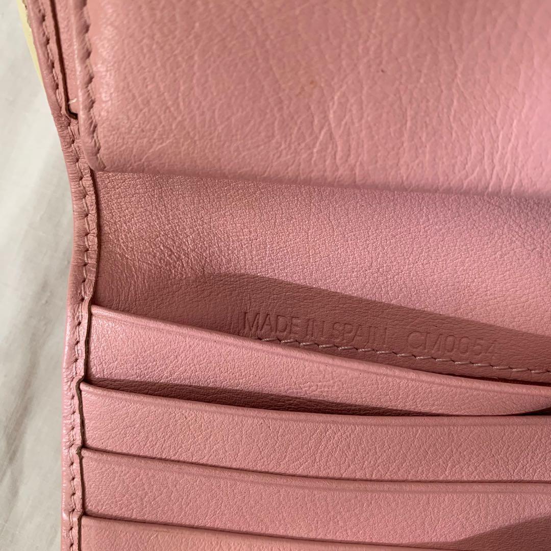 Dior Pink Monogram Trotter Compact Wallet 117da76