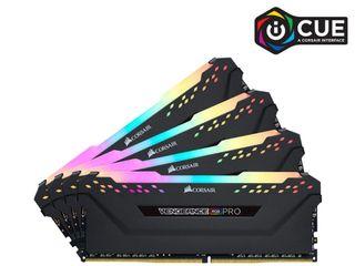 CORSAIR Vengeance RGB Pro 32GB (4 x 8GB) 288-Pin DDR4 DRAM DDR4 3200 (PC4 25600) Desktop Memory Model CMW32GX4M4C3200C16