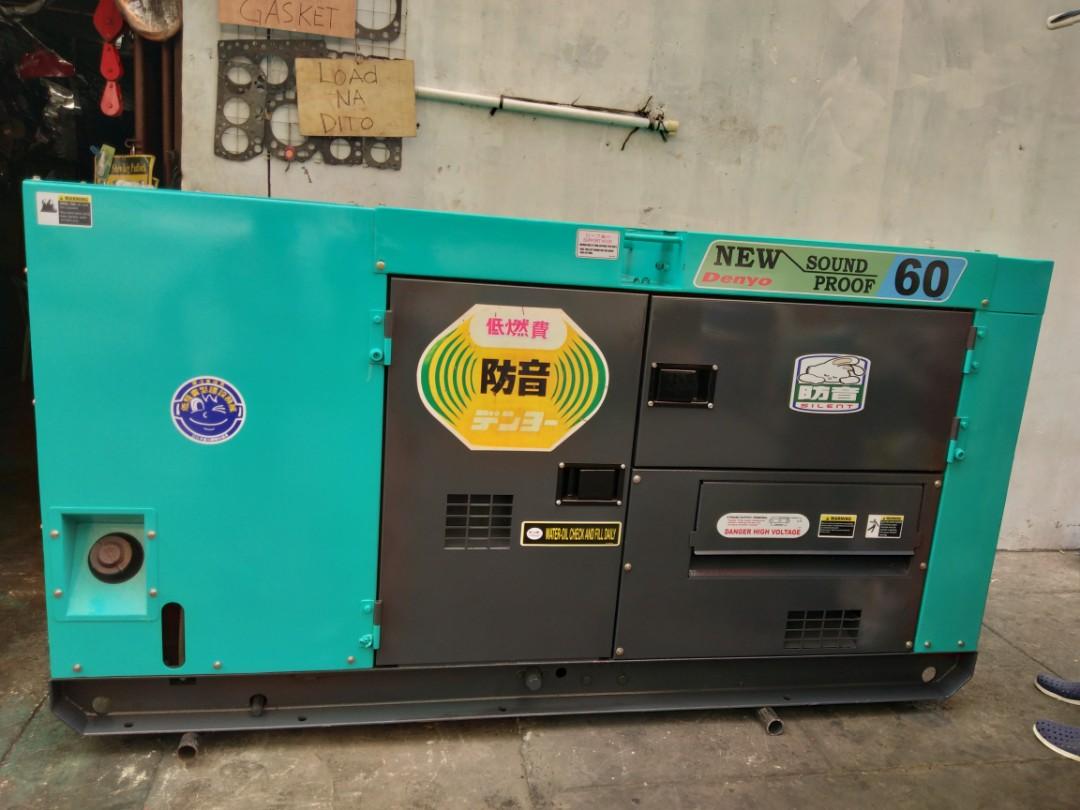 DENYO-[60kva] SOUNDPROOF GENSET (Category: Construction Tools & Equipment) located in Manila. Submitted by eedian496 (Listing ID 1074689082, Image 1). Description: DENYO JAPAN SURPLUS SOUND PROOF GENSET 60kva SINGLE PHASE & THREE PHASE DIESEL ENGINE 6 cylinder wo6D. A21525 CONTACT NO. 09173988182 LANDLINE: 5-3100630 PHYSICAL STORE: HEBUBULLAO GENERAL MERCHANDISE ADDRESS 725 EVANGELISTA ST, QUIAPO, MANILA.