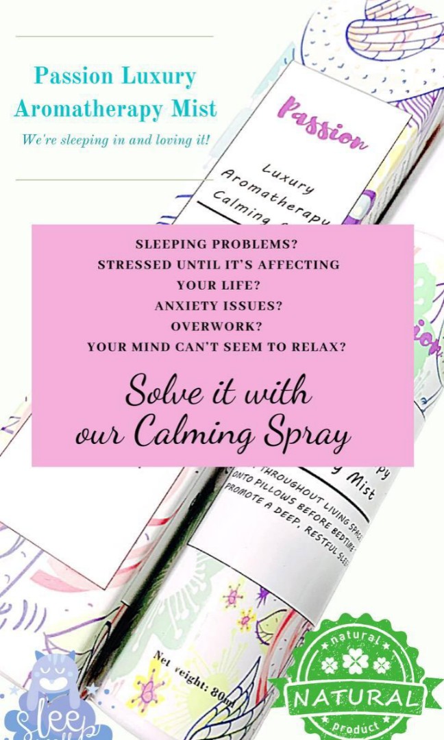 Don T Forget To Spray Passion Aromatherapy Mist On Your Pillows Bed For A Deep Restful Sleep Furniture Home Living Home Fragrance On Carousell