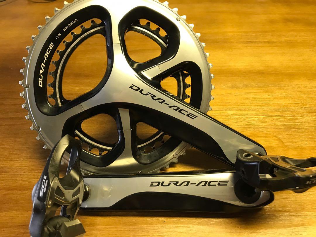Dura Ace 9000 Crank and 105 pedals Sports Equipment Bicycles Parts Bicycles on Carousell