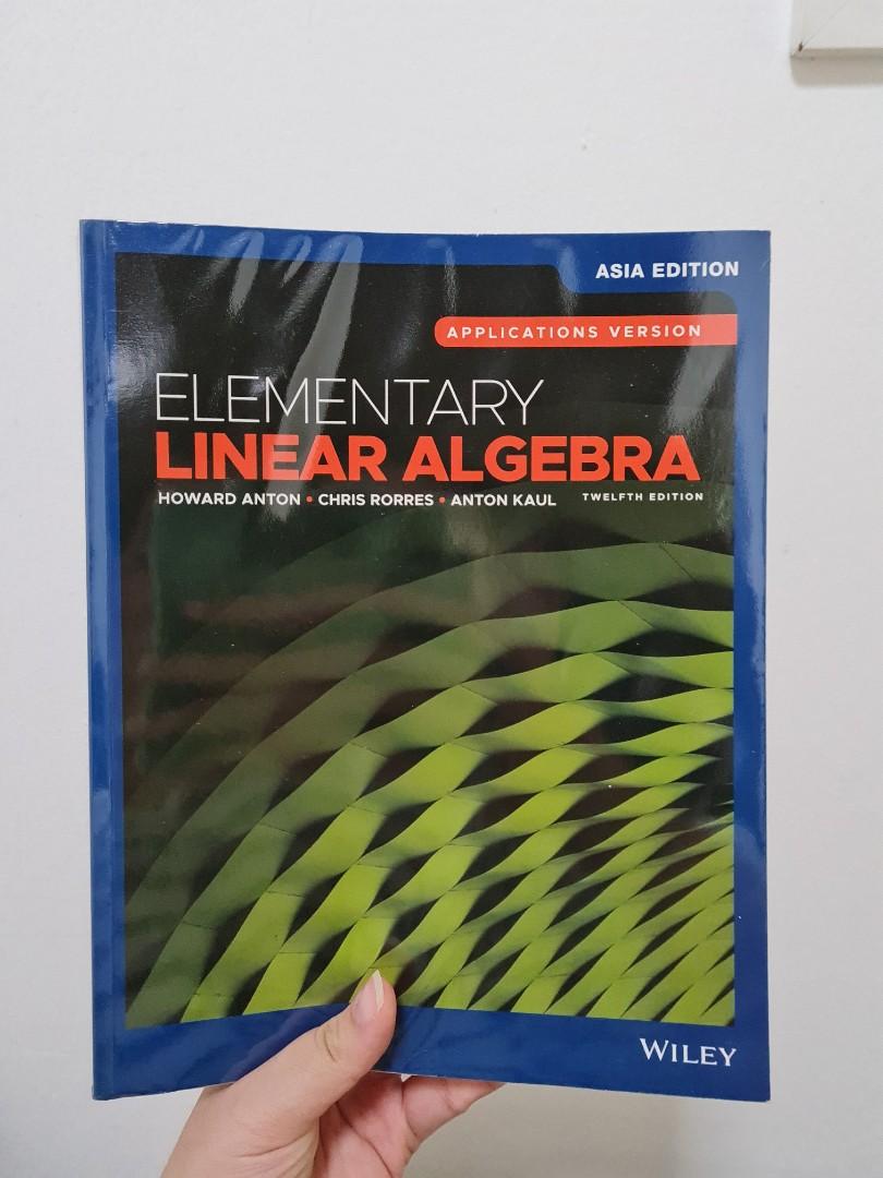 elementary linear algebra 4th edition