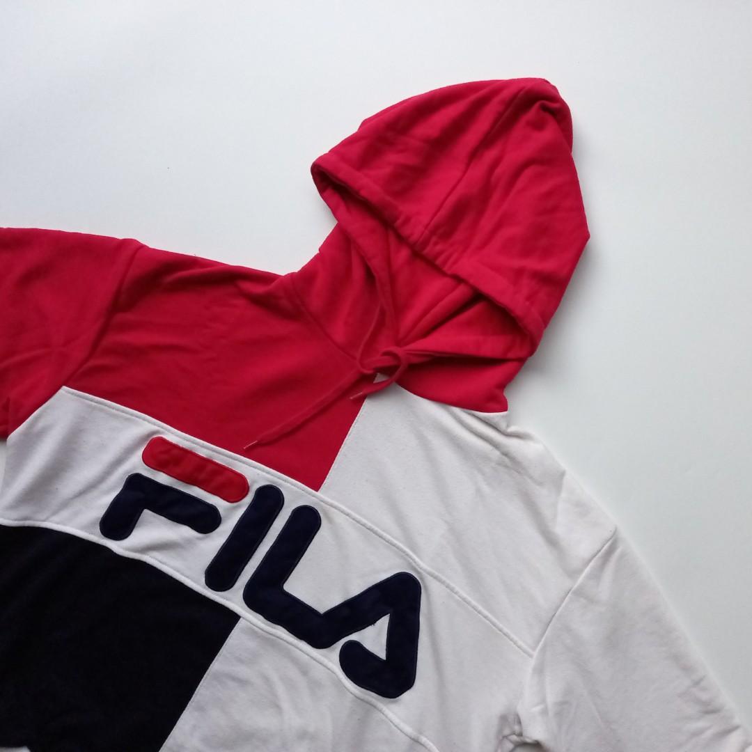 Fila color sales block hoodie