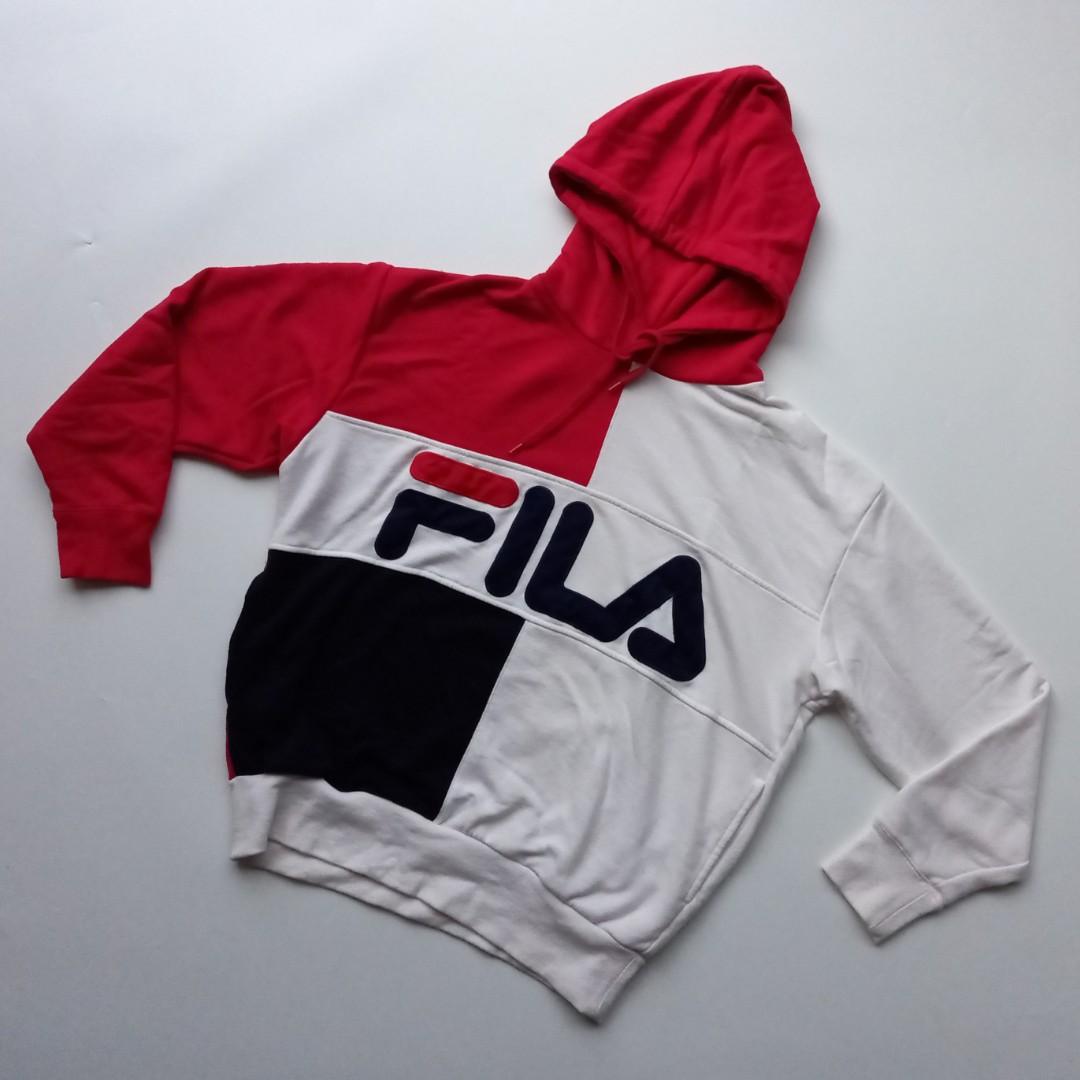 Fila color outlet block hoodie