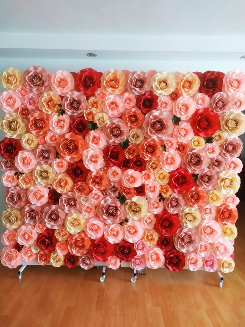 Flower wall/ Paper Flowers wall/ party Decoration /Birthday party decorations/ Wedding