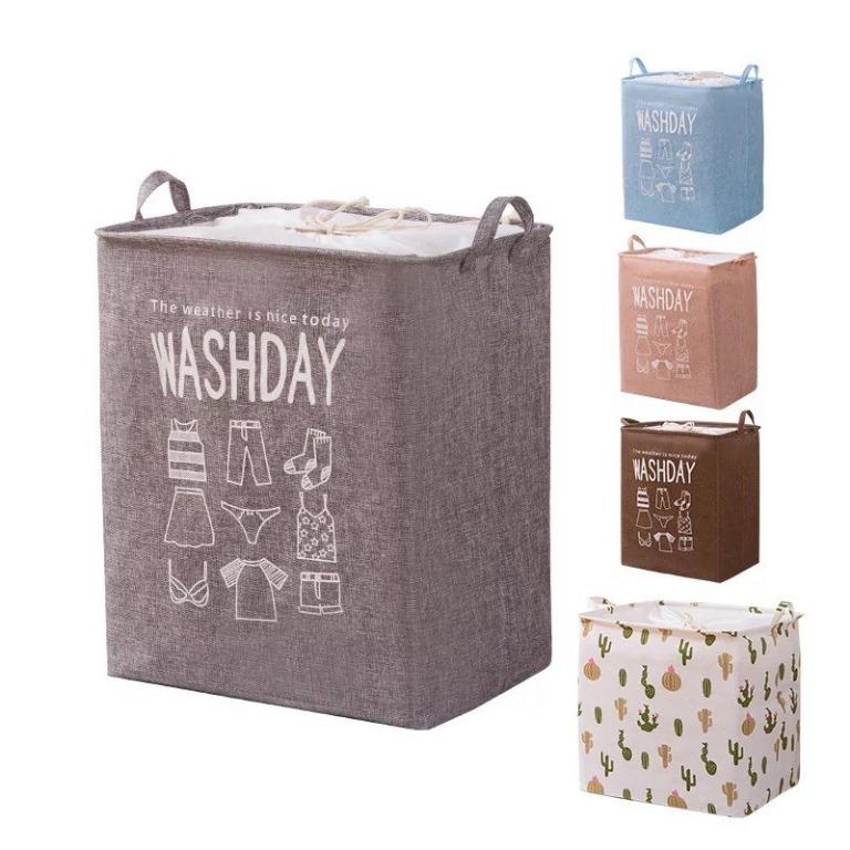Foldable Hamper Clothes Storage Laundry Basket Organizer Washday CHNA (Category: Laundry Baskets) located in Pasay City. Submitted by meostore (Listing ID 1074667253, Image 2). Description: Made of linen cotton, this storage basket is durable and waterproof With great capacity, it can hold the book, clothes, toys etc. The carrying handle makes it convenient when moving from a laundry basket A great space saving, it is compressible and can be fold