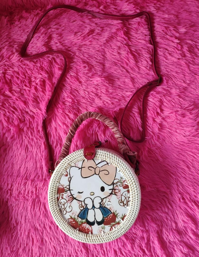 Hello Kitty Bali Rattan Bag, Babies & Kids on Carousell