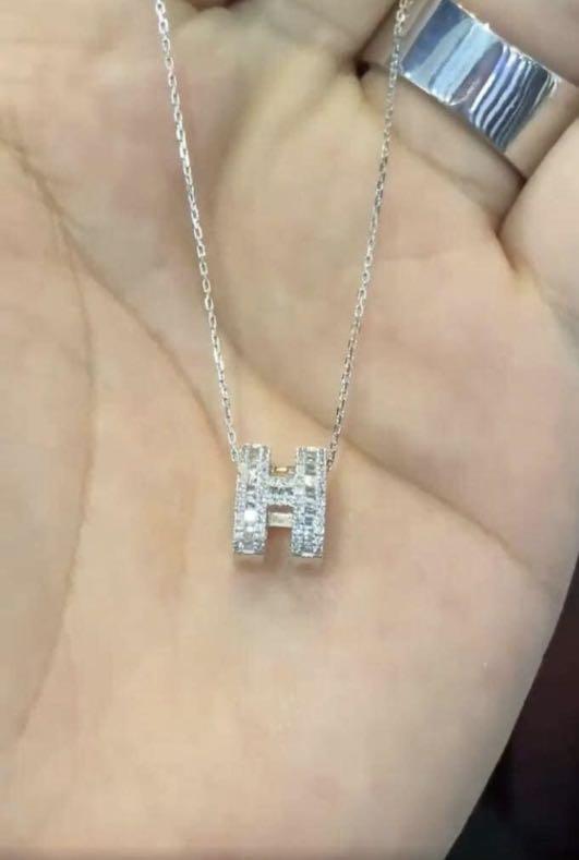 H sales diamond necklace
