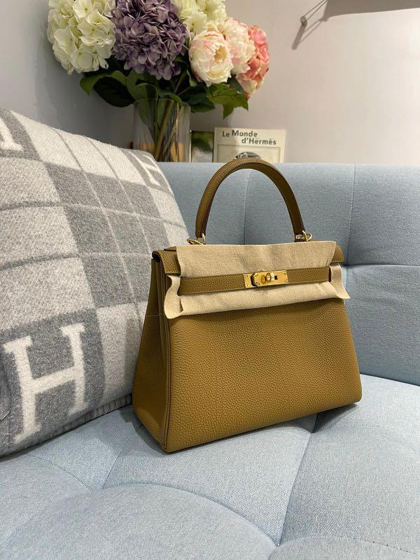 Hermès Bronze Dore Swift Kelly Longue Clutch GHW, myGemma, HK