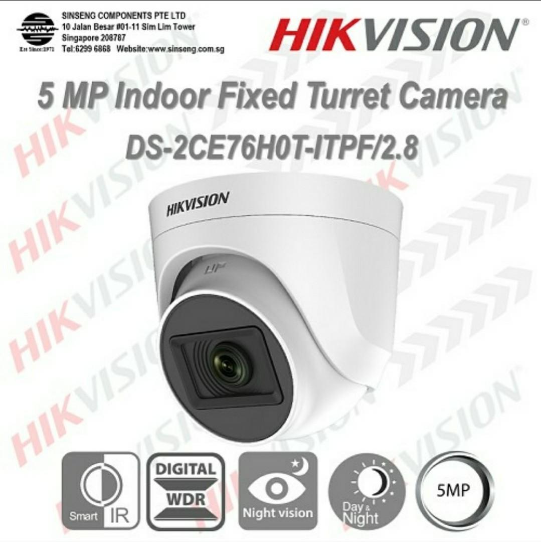 Hikvision Security Camera (Category: Security Systems & CCTV Cameras) located in Singapore. Submitted by 3treesglobal (Listing ID 1074804607, Image 1). Description: Bought 1 month ago, bought the wrong one. Brand New in Box Collection by appointment. This camera is wired..