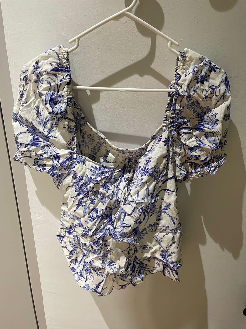 H&m creped blouse store