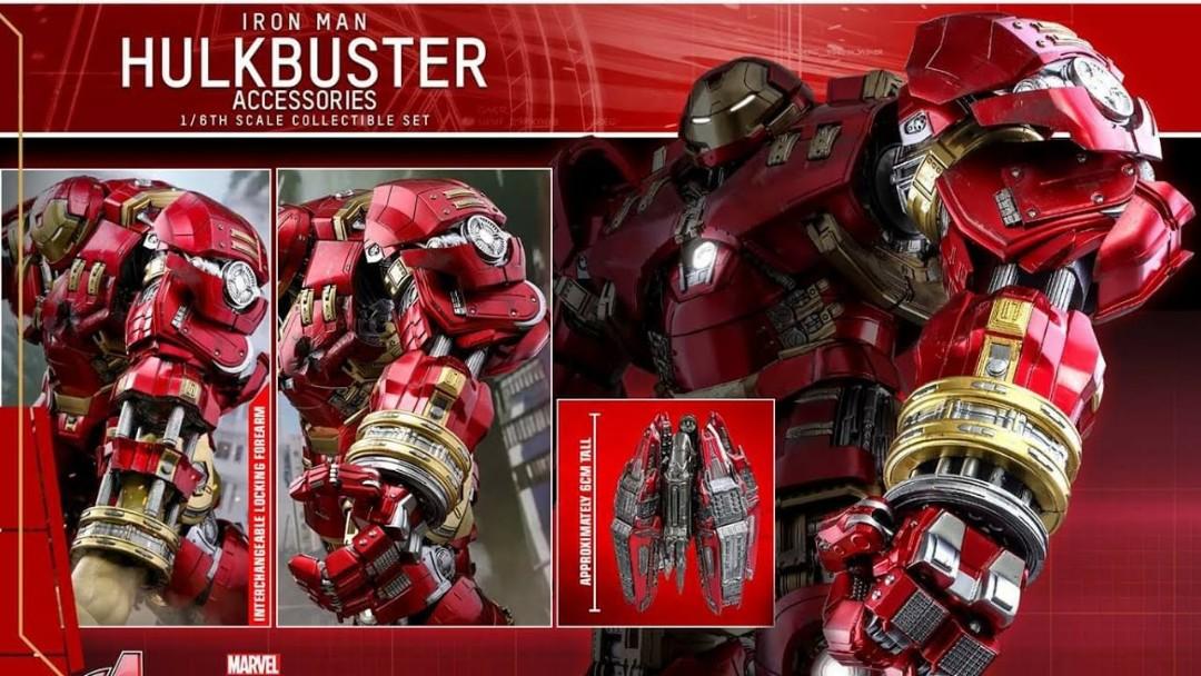 Hot Toys Hulkbuster Mark 44 Jackhammer 1 6 Accessories Set Toys Games Action Figures Collectibles On Carousell