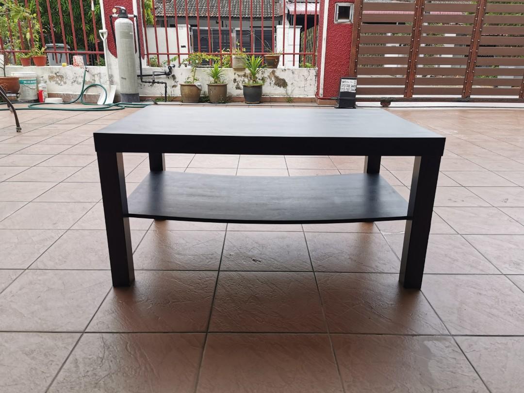 Ikea Lack Coffee Table Black Brown Home Furniture Furniture On Carousell