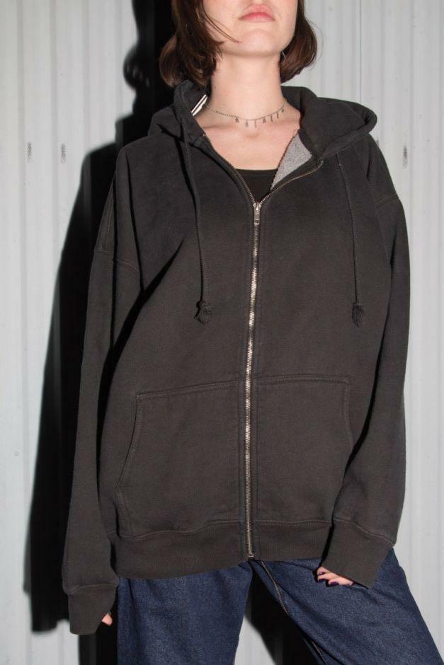 INSTOCKS black carla hoodie jacket oversized outerwear ulzzang