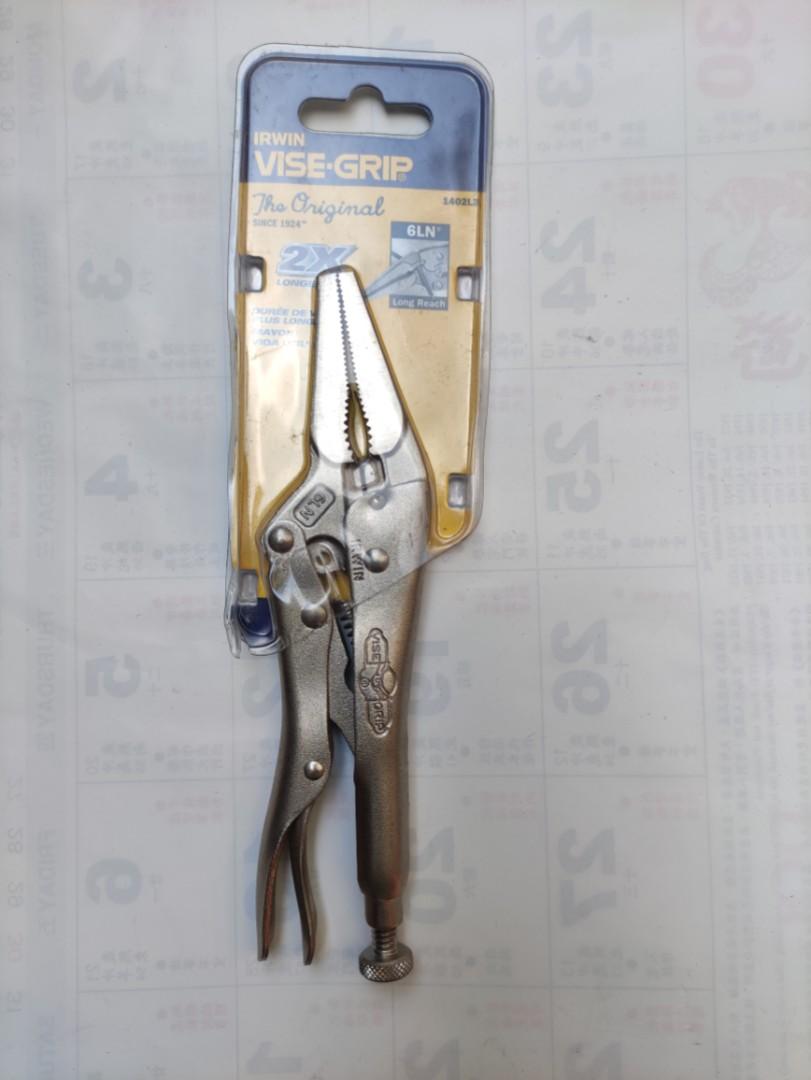 Irwin Vise Grip Locking Pliers (Category: Construction Tools & Equipment) located in Caloocan City. Submitted by dianethriftstore (Listing ID 1074753089, Image 1). Description: Can ream and smooth inside and outside of conduit Ideal for liquid tight fittings and caps IRWIN VISE-GRIP pliers tighten Ideal for tightening, clamping, twisting and turning. Classic trigger release provides maximum.