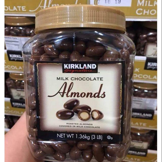 Kirkland Milk Chocolate Almonds, 1.36kg, Food & Drinks, Packaged