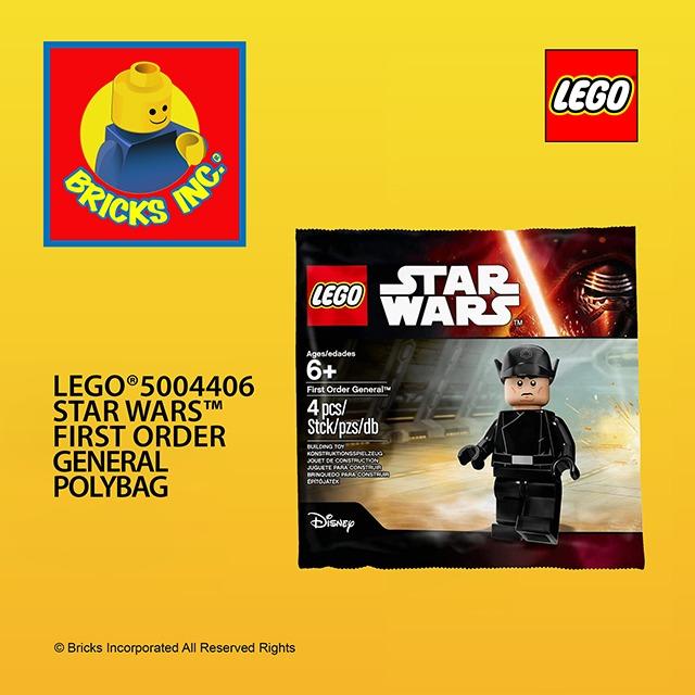 Lego Star Wars First Order General Minifigure 5004406 Brand New Sealed Polybag 