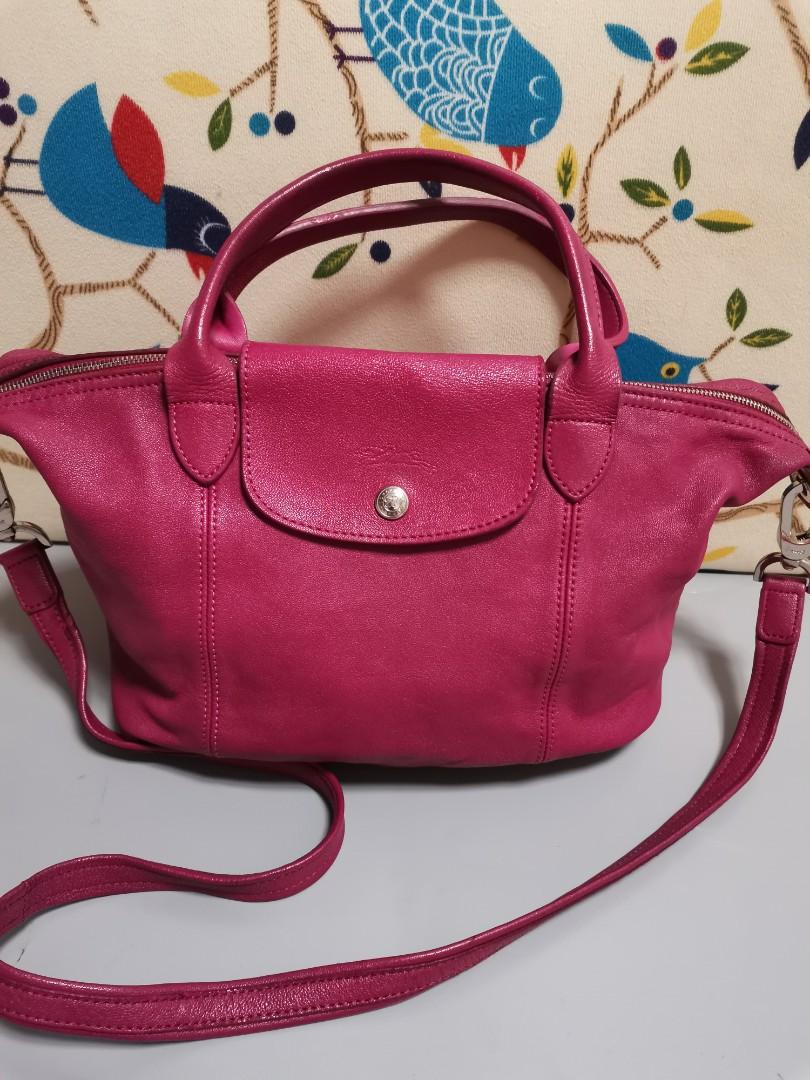 longchamp leather sling bag