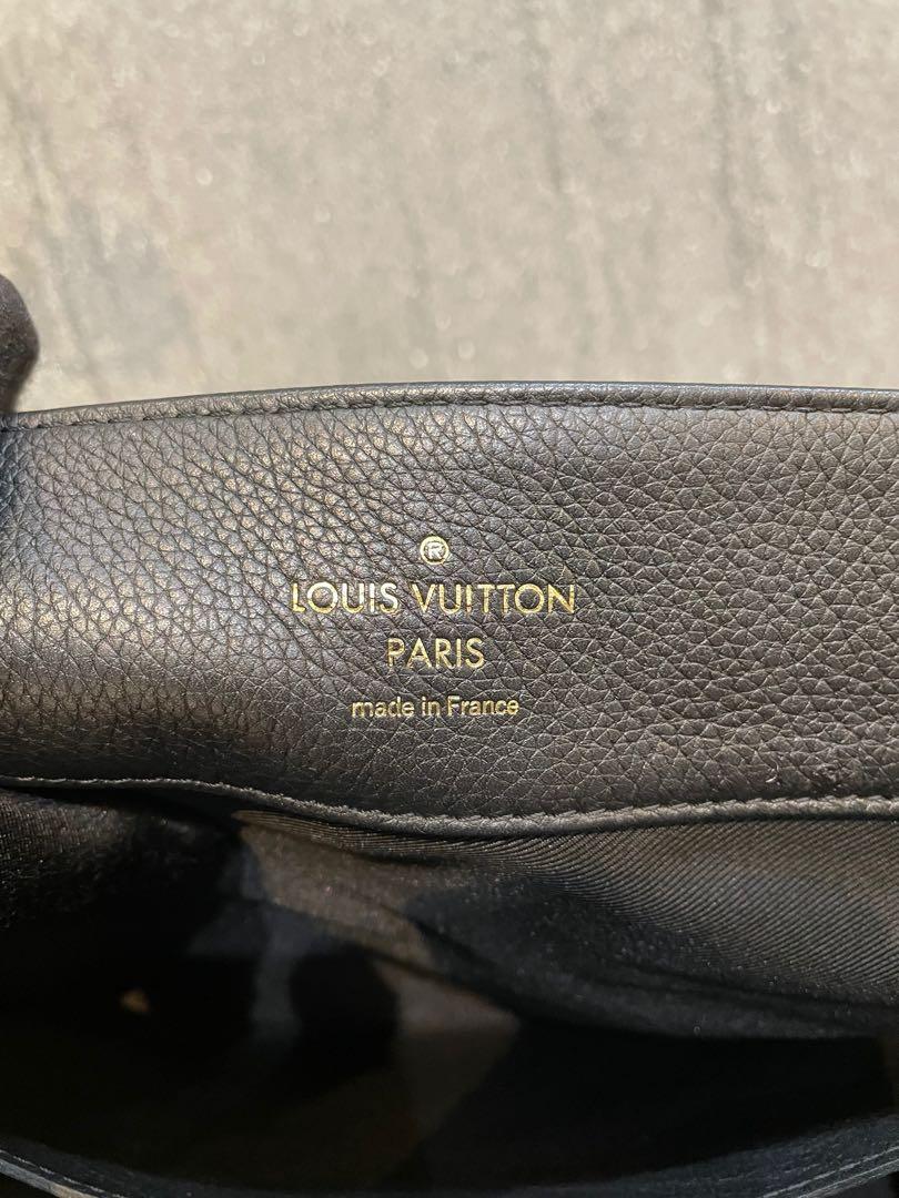 Louis Vuitton M54008 Fine-Grained Calfskin Lockme Noir Calfskin PM Tote Bag GHW