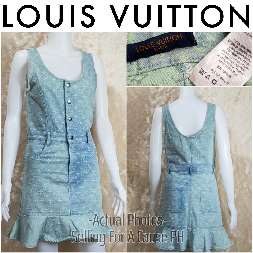 Louis Vuitton Monogram Flower Tile Cut-Out Mini Dress