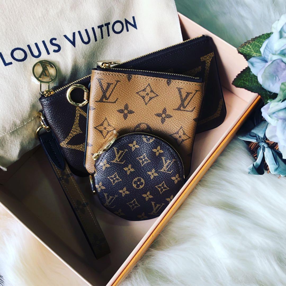 TRIO POUCH LV, Luxury, Bags & Wallets on Carousell