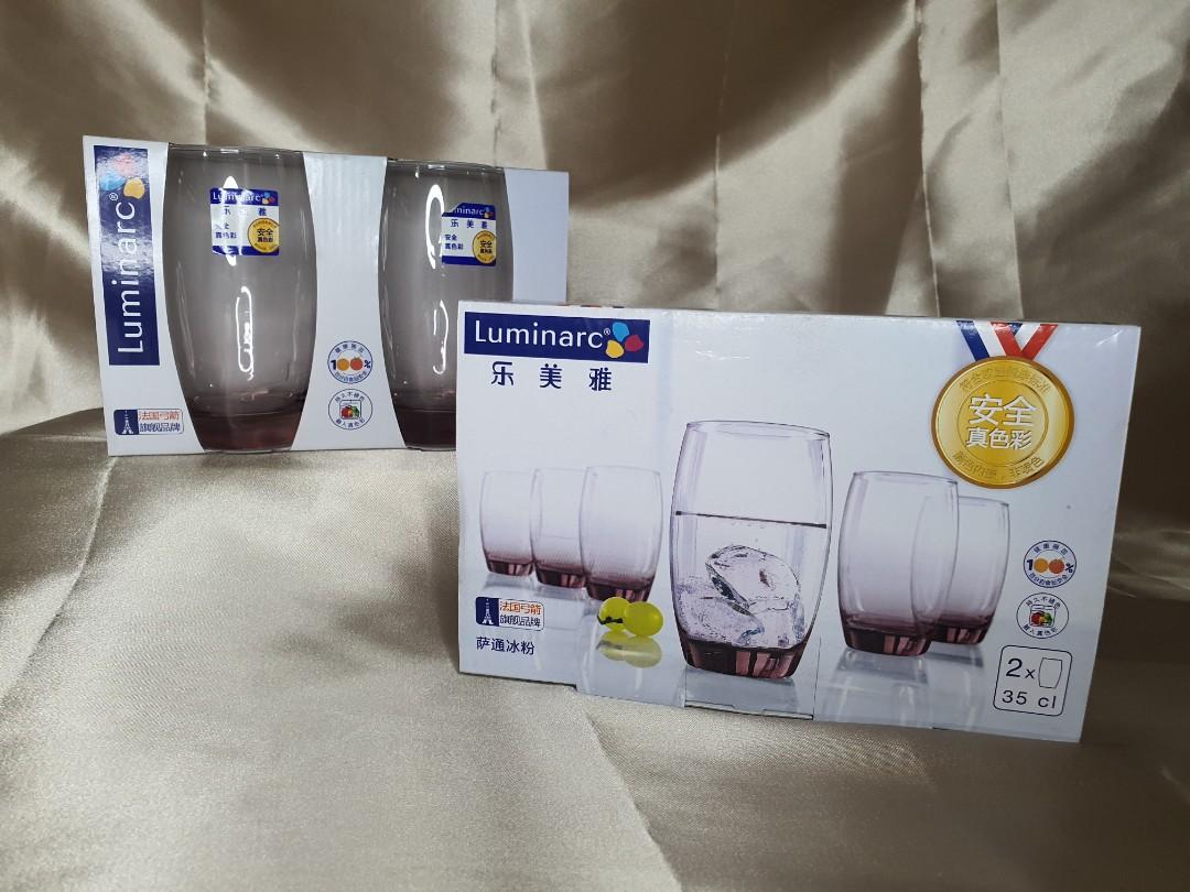 LUMINARC GOBLET GLASS (2X🥃) (Category: Other Kitchenware & Tableware) located in Pasig City. Submitted by regs.018 (Listing ID 1074714108, Image 2). Description: LUMINARC GOBLET GLASS (2 x 🥃) ▪️Price: 220.00 ▪️350ml ▪️Color: ice pink ▪️ 5 pairs available.