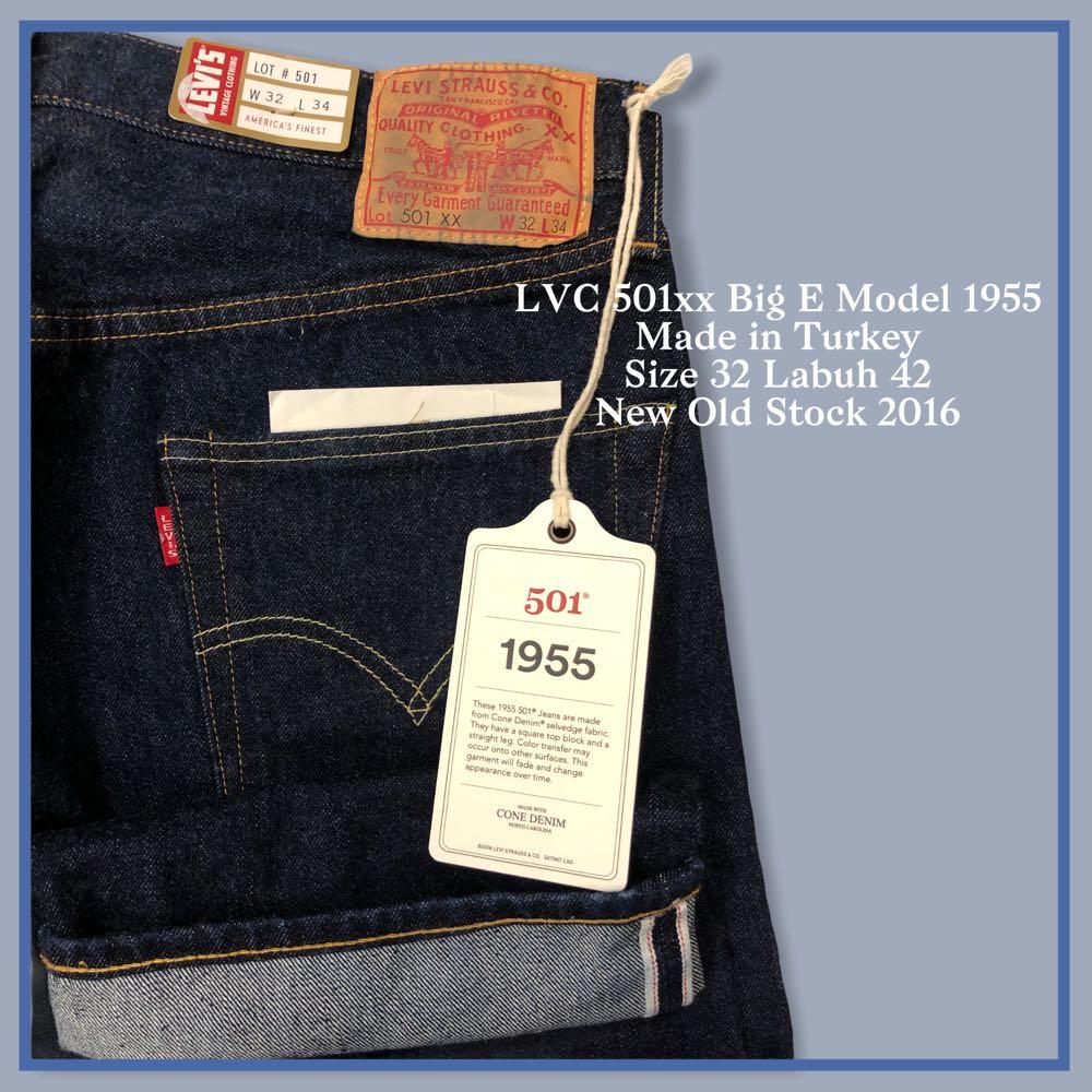 LVC Levis 501xx Big E Selvedge Made in Turkey Model 1955